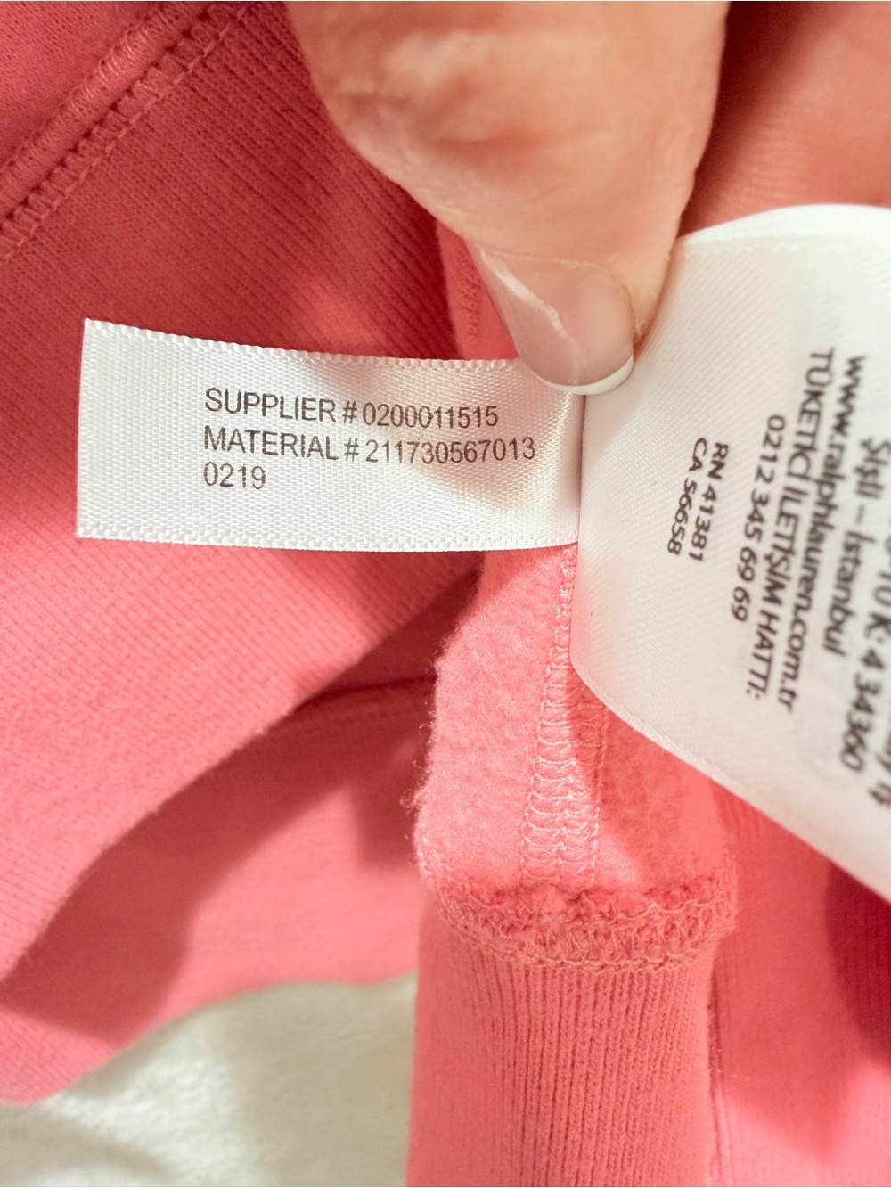 Polo Ralph Lauren Pink French Terry Sweatshirt Pony Logo Hi Low Hem SP (CKB074) - Picture 11 of 16